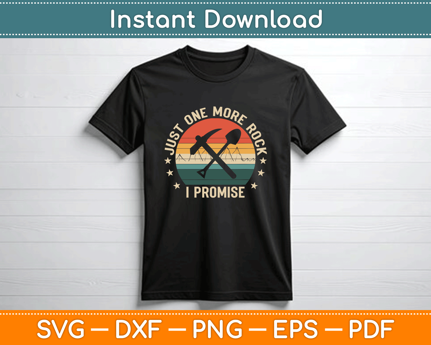 Geologist rockhounding SVG cutting file for Cricut DIY projects