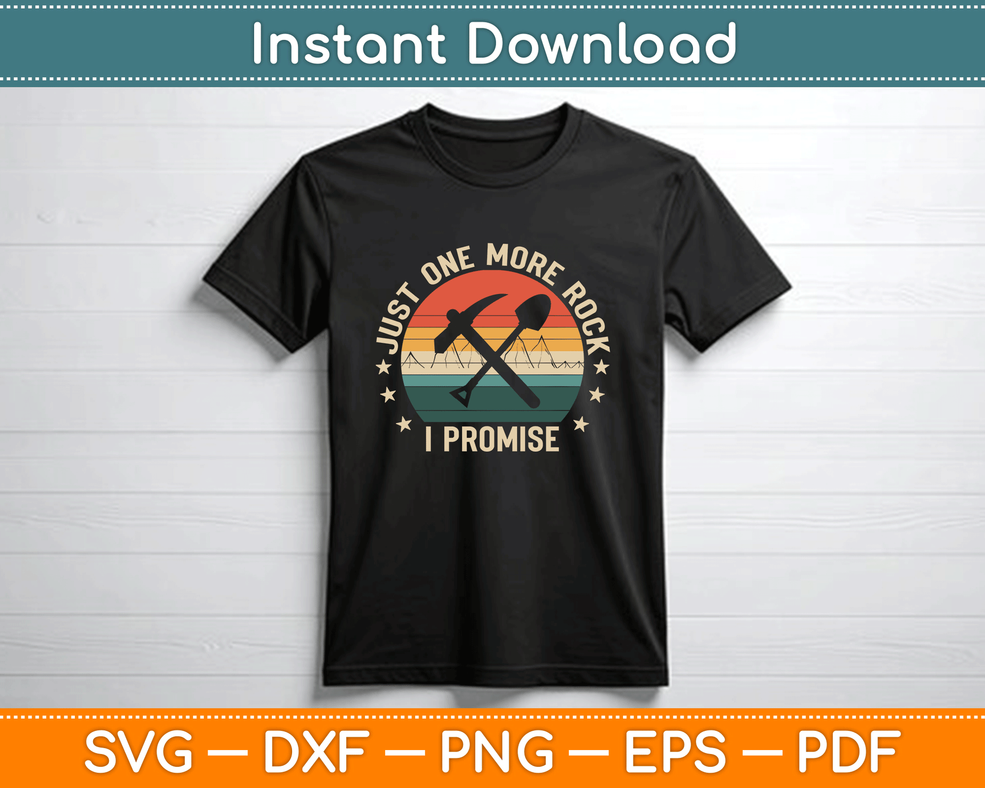 Geologist rockhounding SVG cutting file for Cricut DIY projects