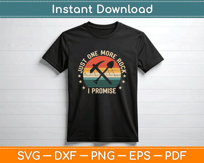 Geologist rockhounding SVG cutting file for Cricut DIY projects