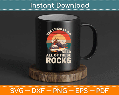 Rock collector SVG PNG design with humorous geology saying perfect for rockhounding shirt and tumbler projects