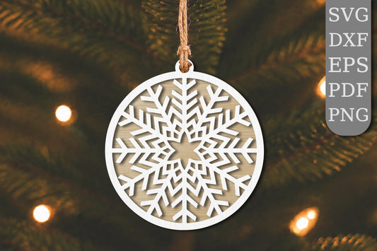 Geometric Snowflake SVG