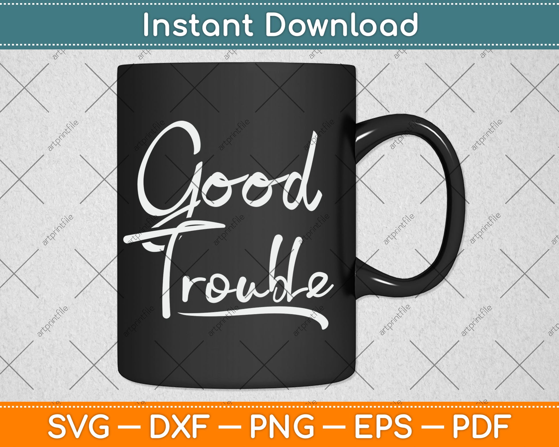 Get in Good Necessary Trouble Social Justice Svg Digital Cutting File
