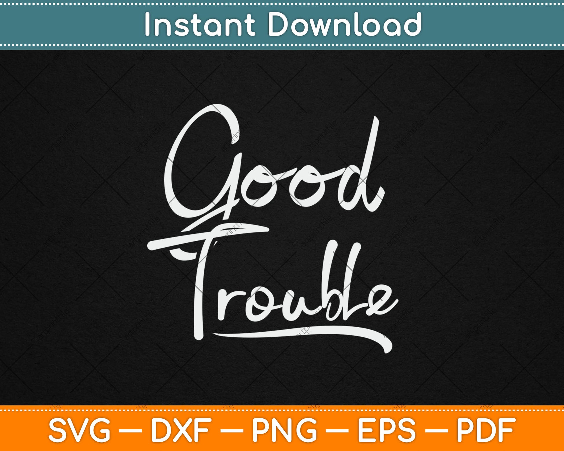 Get in Good Necessary Trouble Social Justice Svg Digital Cutting File