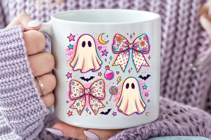 Ghost Coquette Bow Halloween Sublimation PNG
