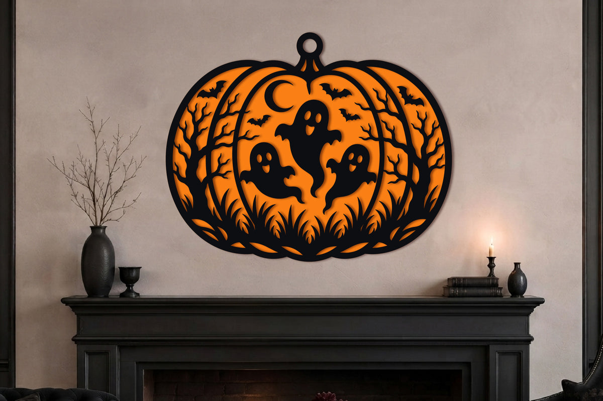 Ghost Halloween Pumpkin SVG