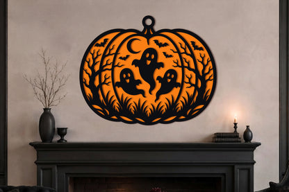 Ghost Halloween Pumpkin SVG