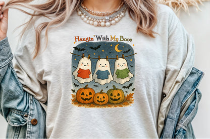 Hangin With My Boos Ghost Halloween PNG
