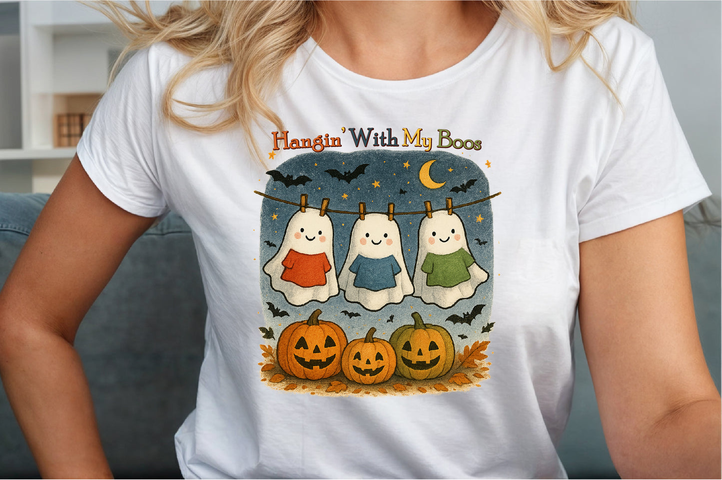 Hangin With My Boos Ghost Halloween PNG
