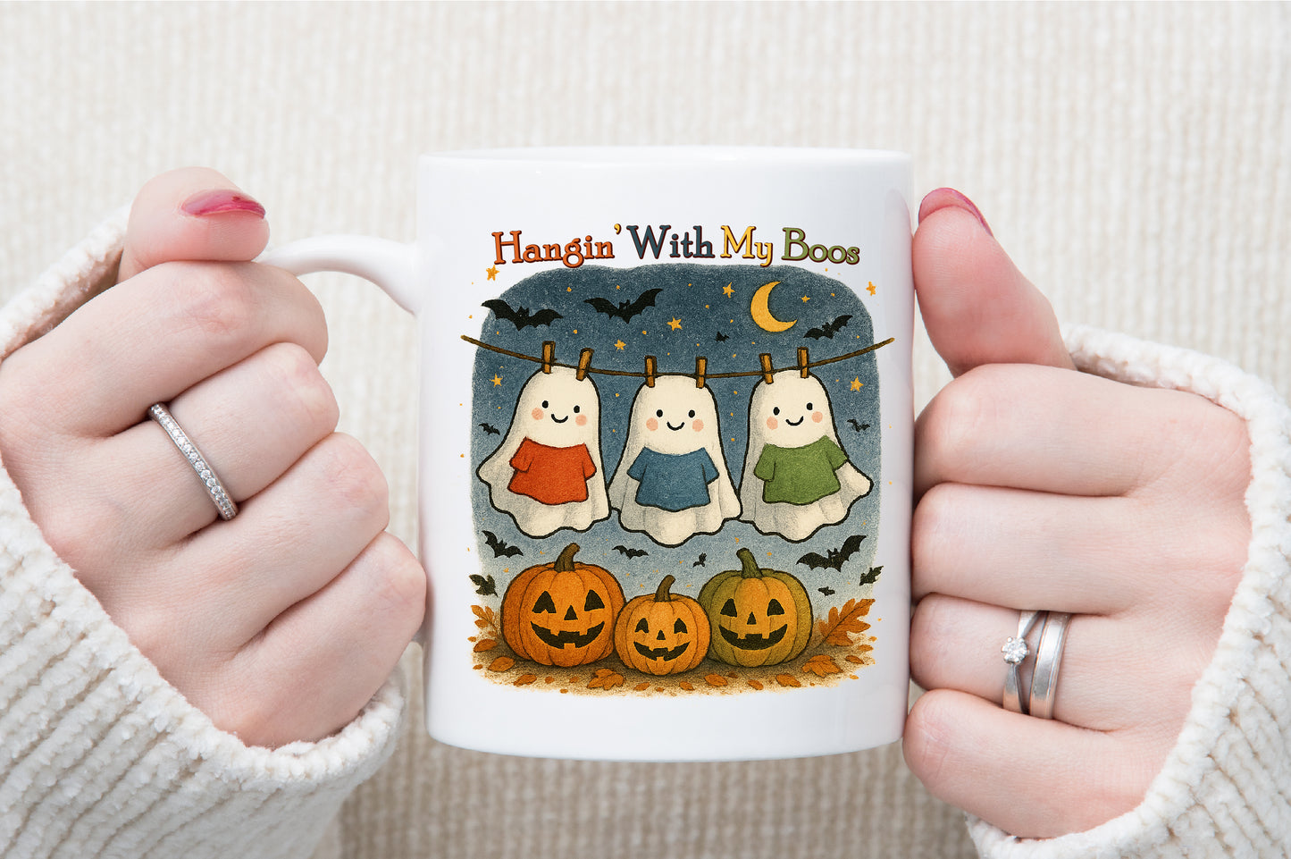 Hangin With My Boos Ghost Halloween PNG