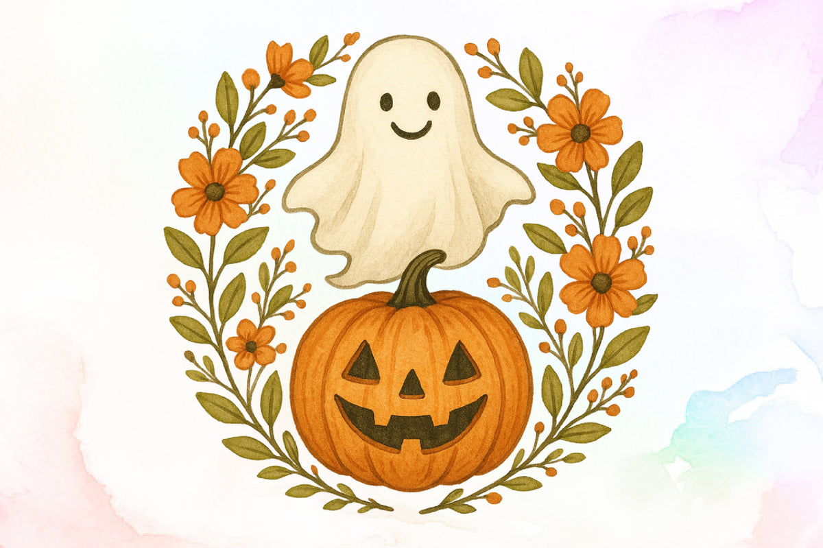 Ghost Pumpkin Fall Autumn Halloween PNG
