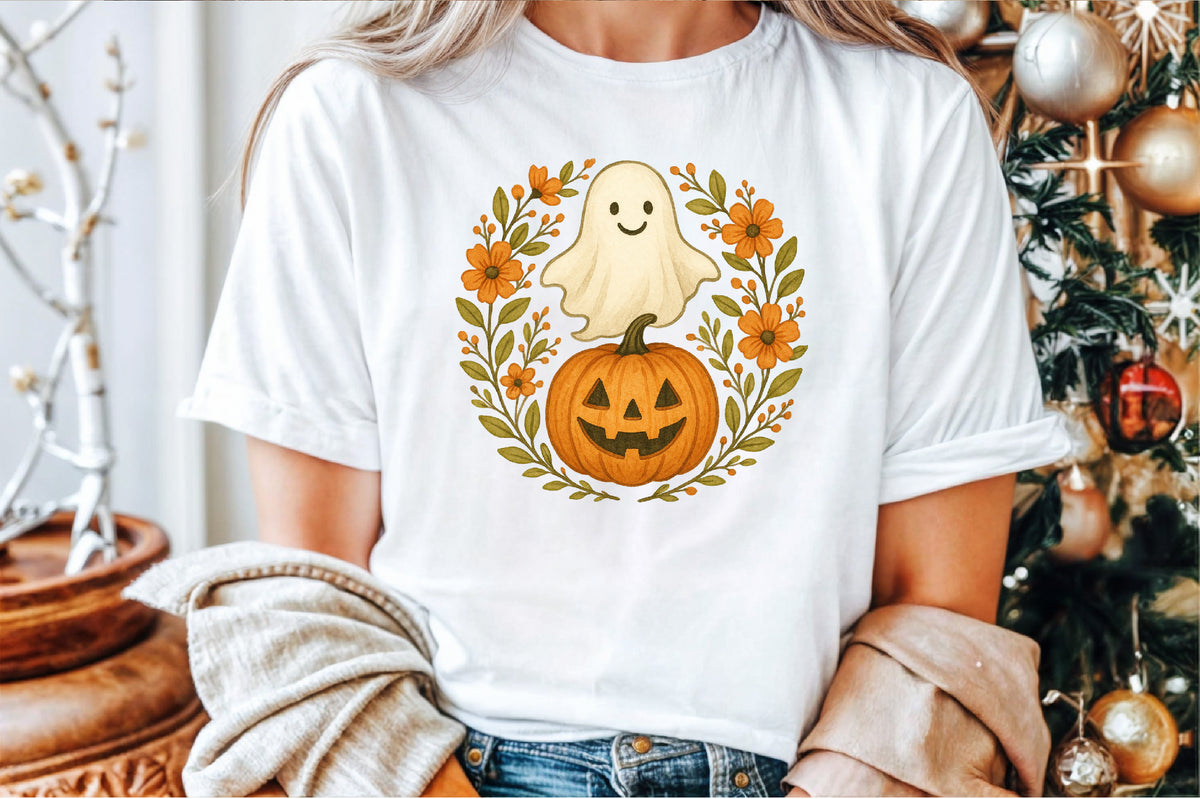 Ghost Pumpkin Fall Autumn Halloween PNG