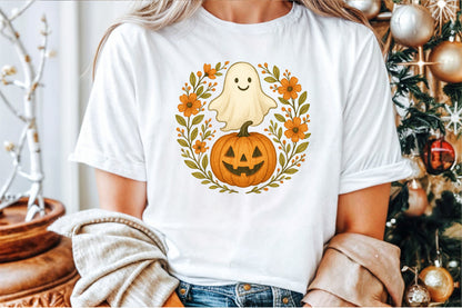 Ghost Pumpkin Fall Autumn Halloween PNG