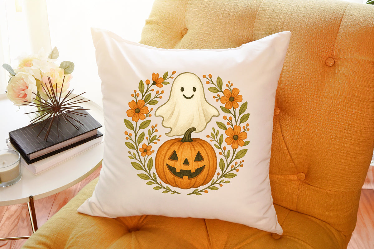 Ghost Pumpkin Fall Autumn Halloween PNG