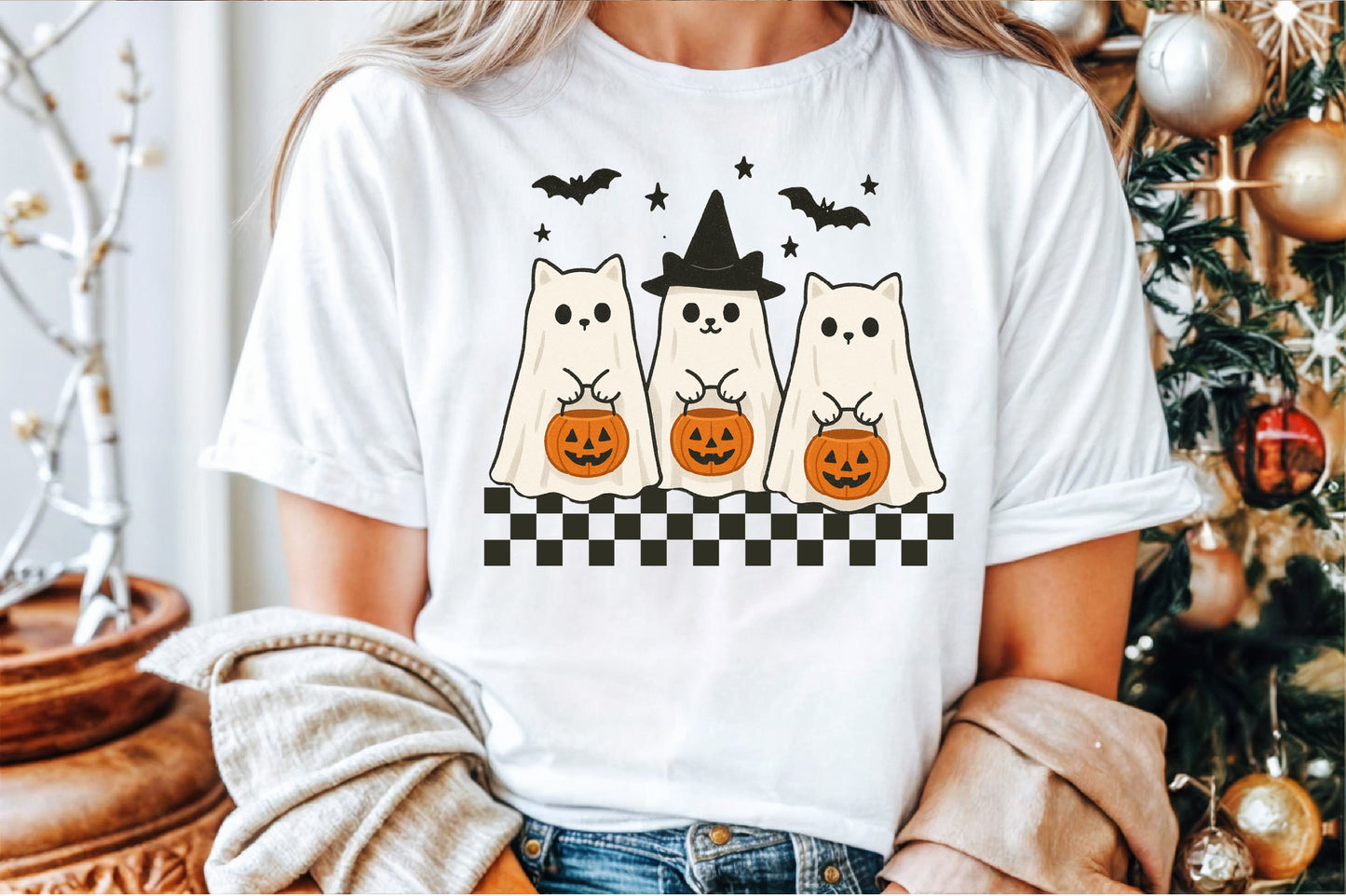 Spooky Cats Pumpkin Halloween PNG