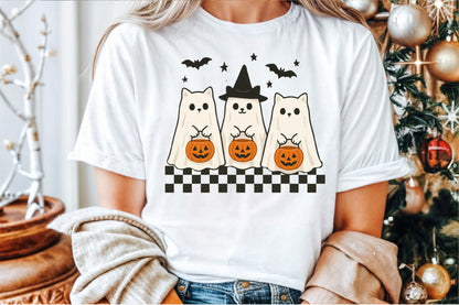 Spooky Cats Pumpkin Halloween PNG
