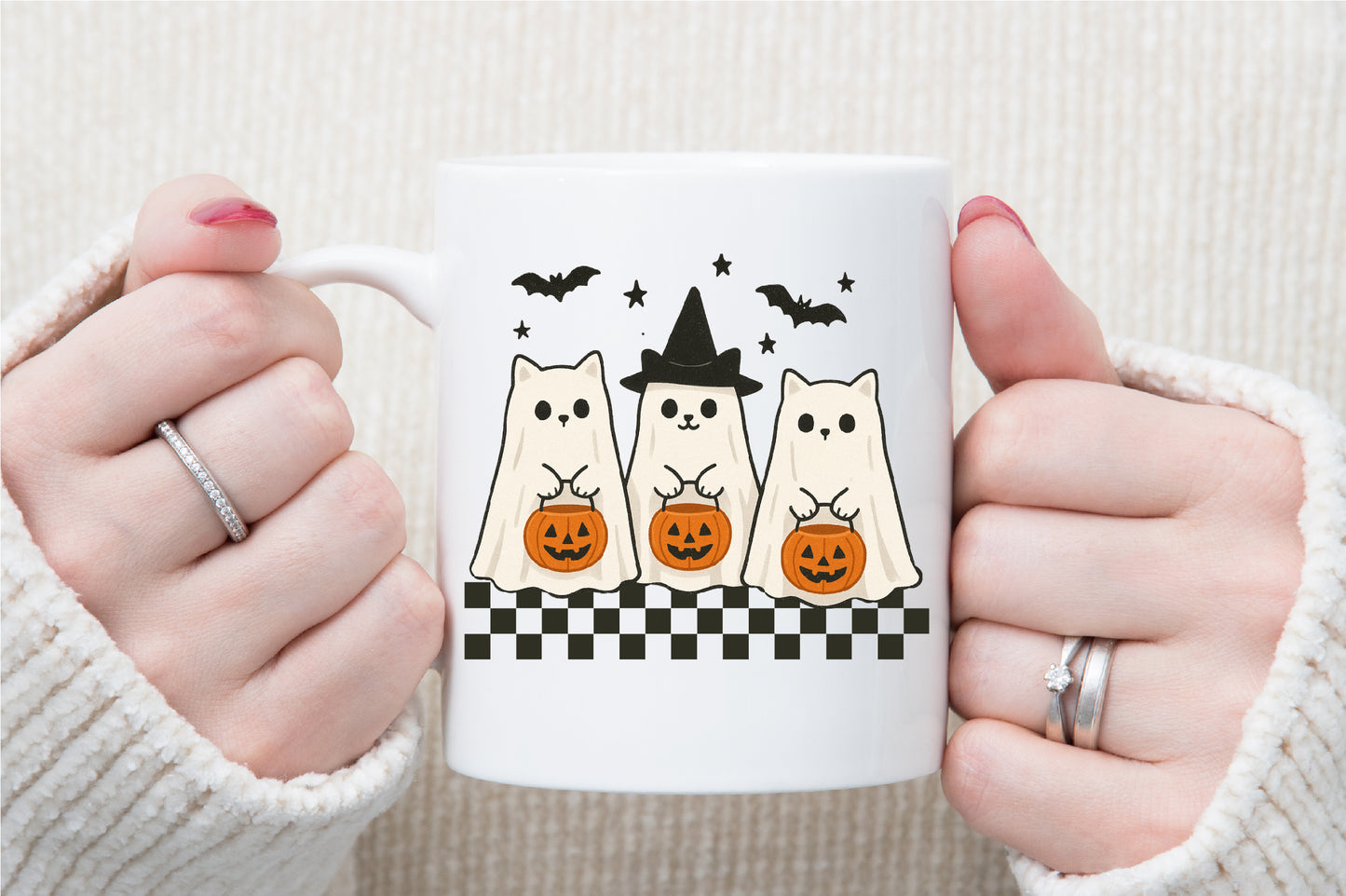 Spooky Cats Pumpkin Halloween PNG