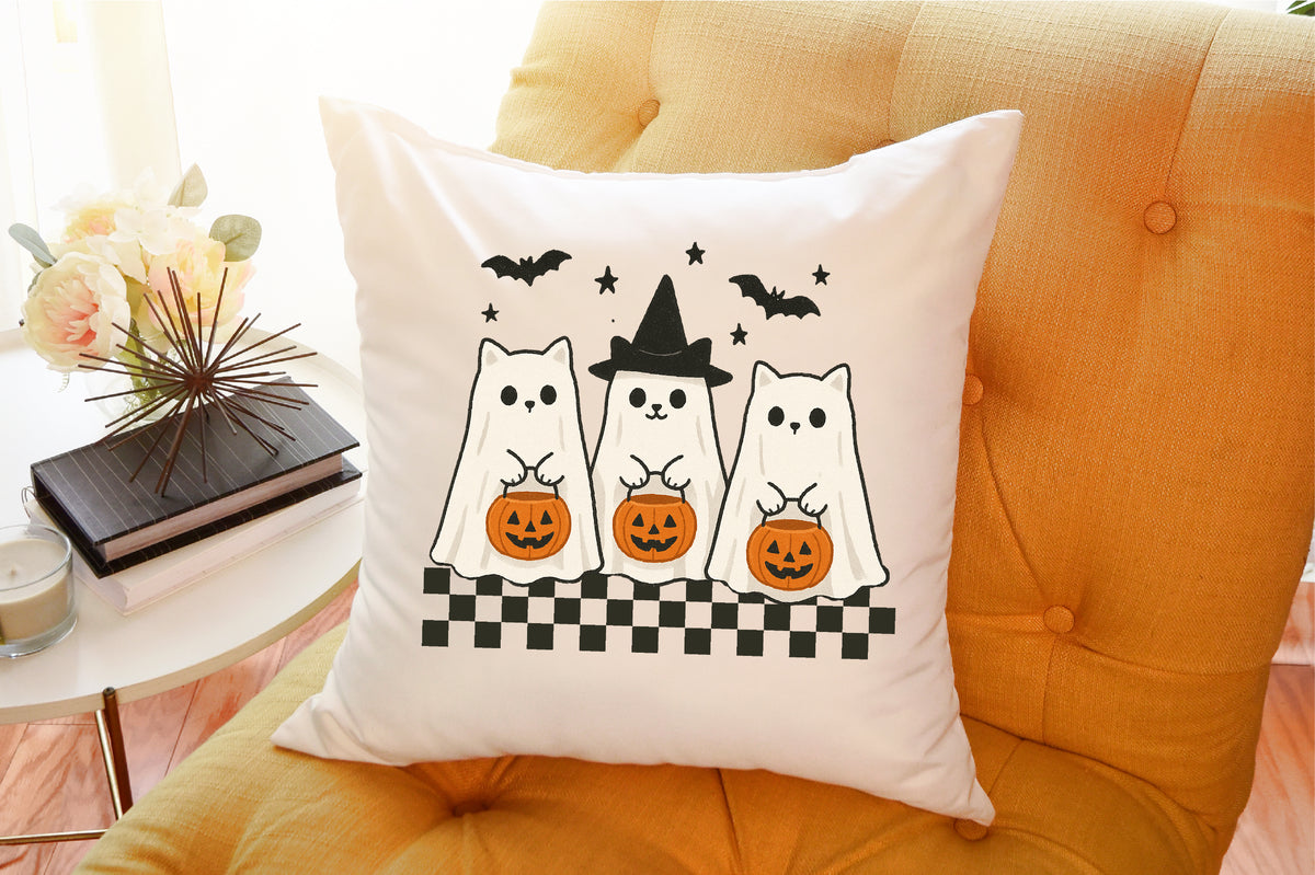 Spooky Cats Pumpkin Halloween PNG