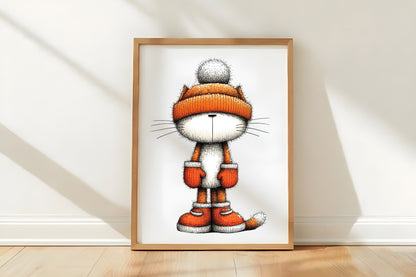 Ginger Cat Christmas Clipart Bundle