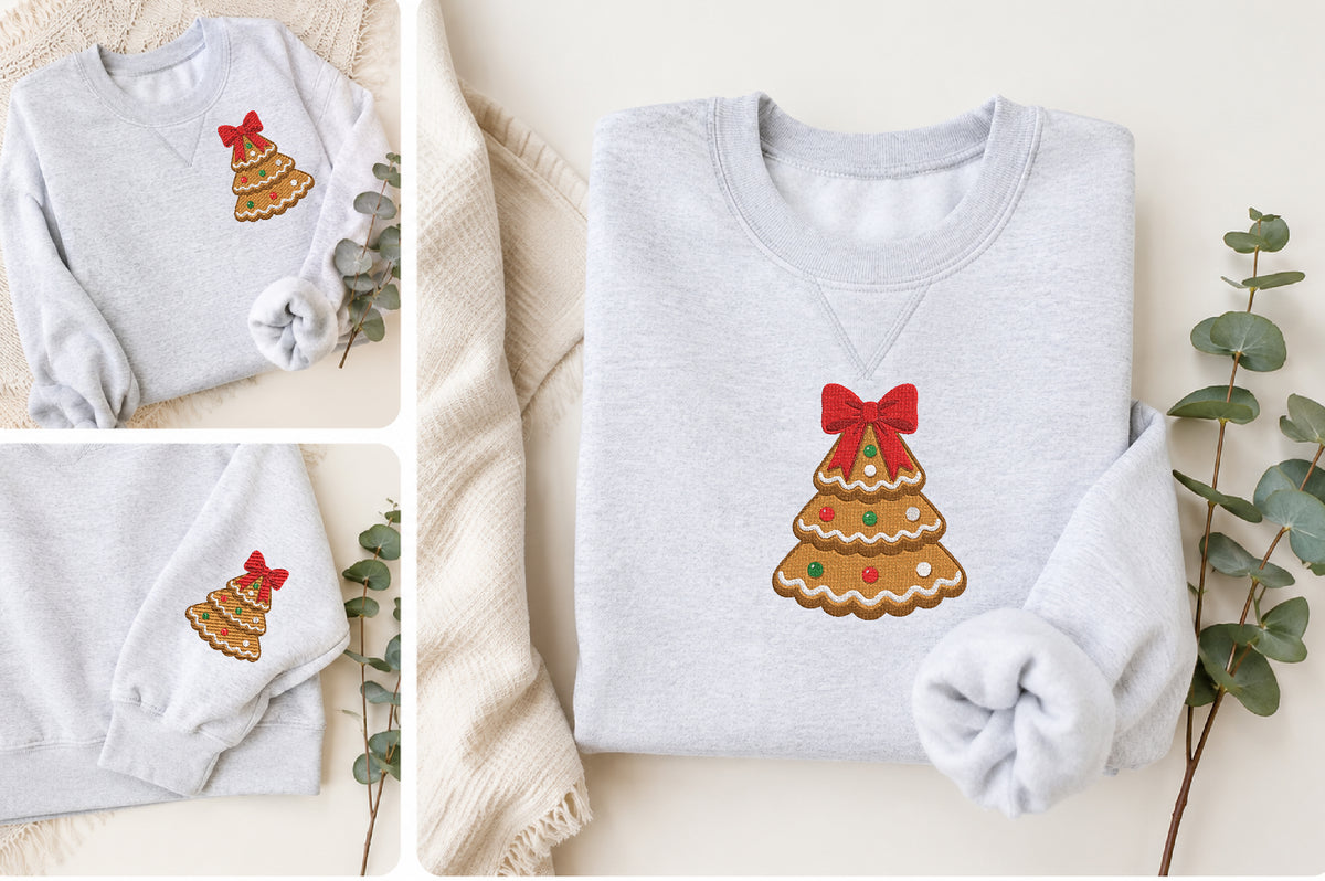 Gingerbread Christmas Tree Embroidery