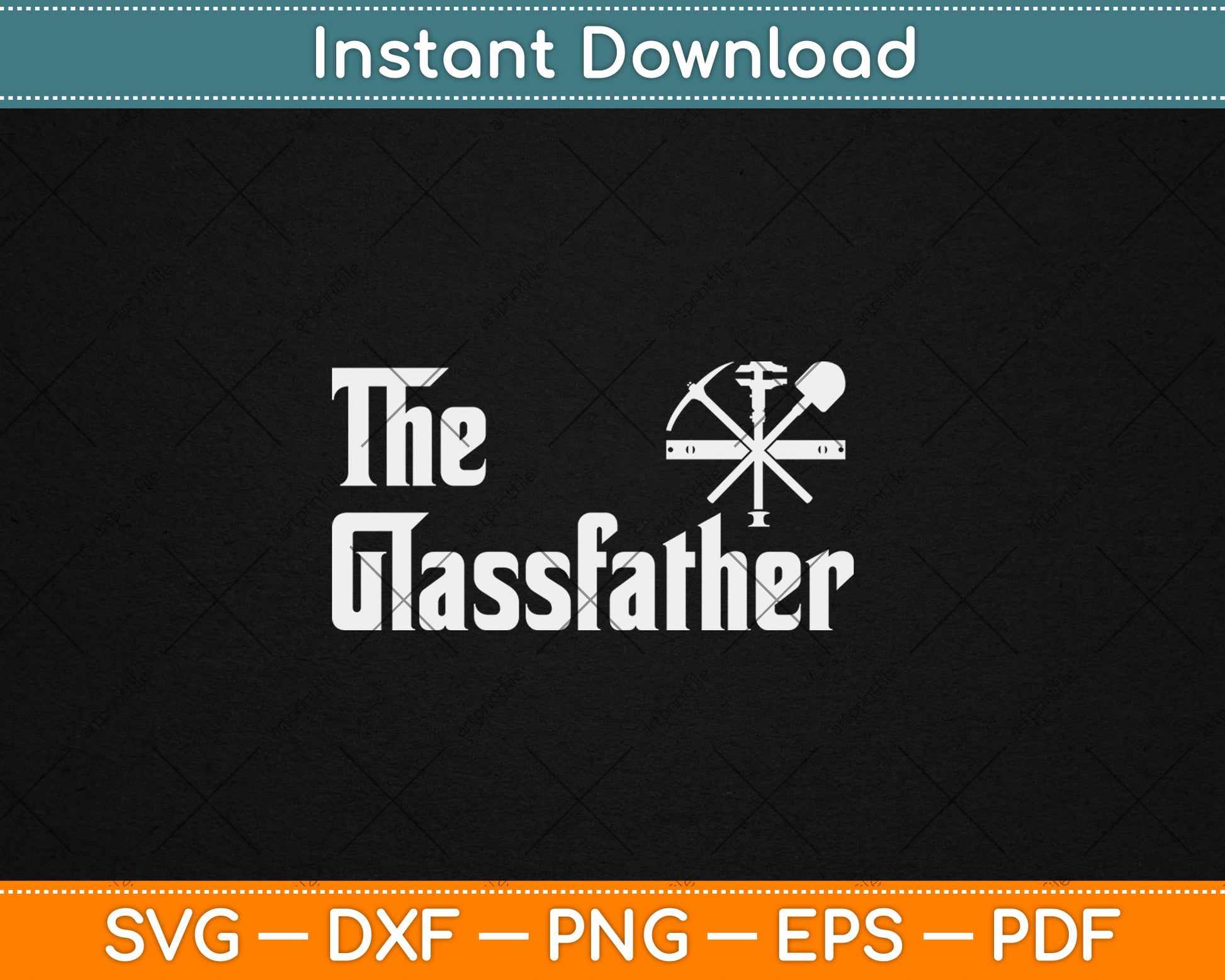 Glazier Gift Glass Fitter Glassfather Funny Vintage Svg Digital Cutting File