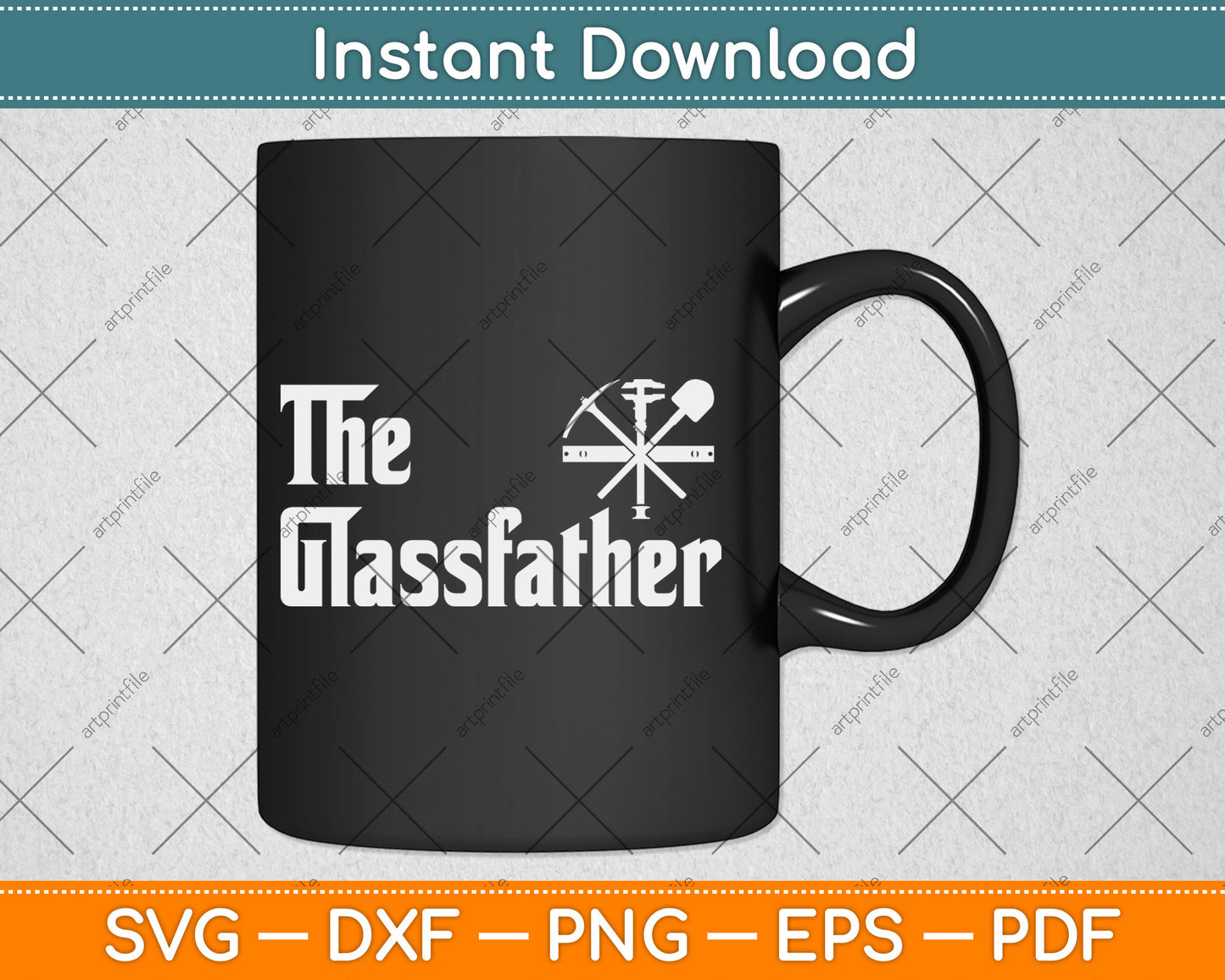 Glazier Gift Glass Fitter Glassfather Funny Vintage Svg Digital Cutting File