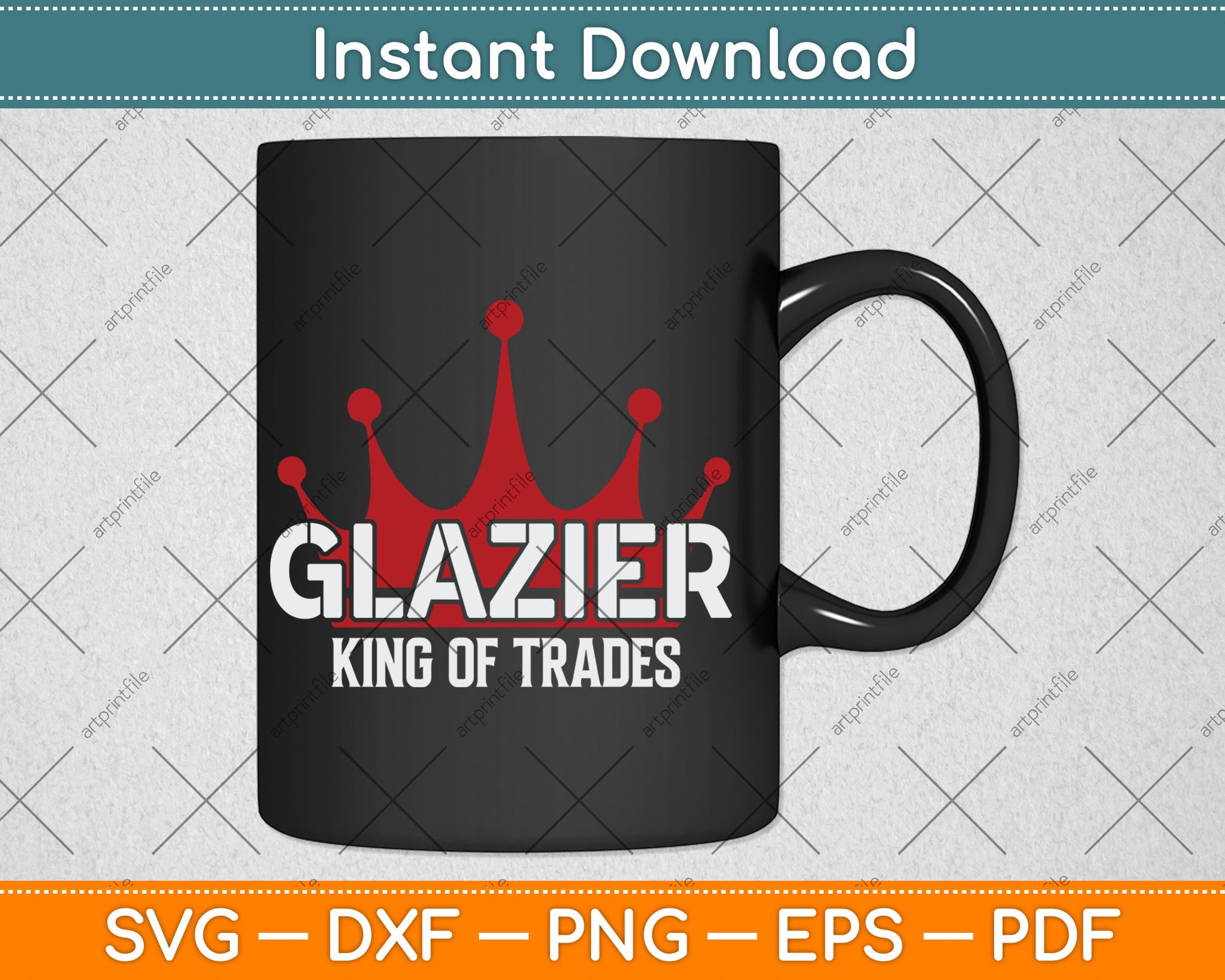 Glazier Outfit King Of Trades Cool Glazier Svg Digital Cutting File