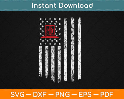 Glazier Vintage American USA Flag Glazier Svg Digital Cutting File
