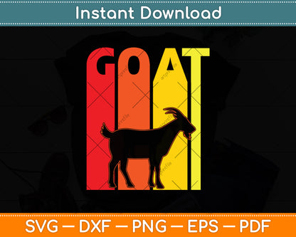 Goat Retro Vintage Svg Digital Cutting File