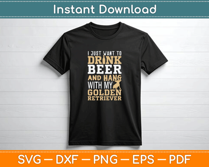 Golden Retriever Dad Girl Funny Father’s Day SVG Digital Download