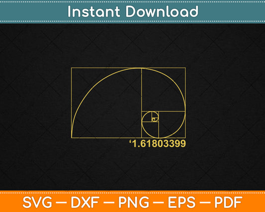 Golden Ratio - Architecture Architect Artwork Construction Svg Digital Cutting File