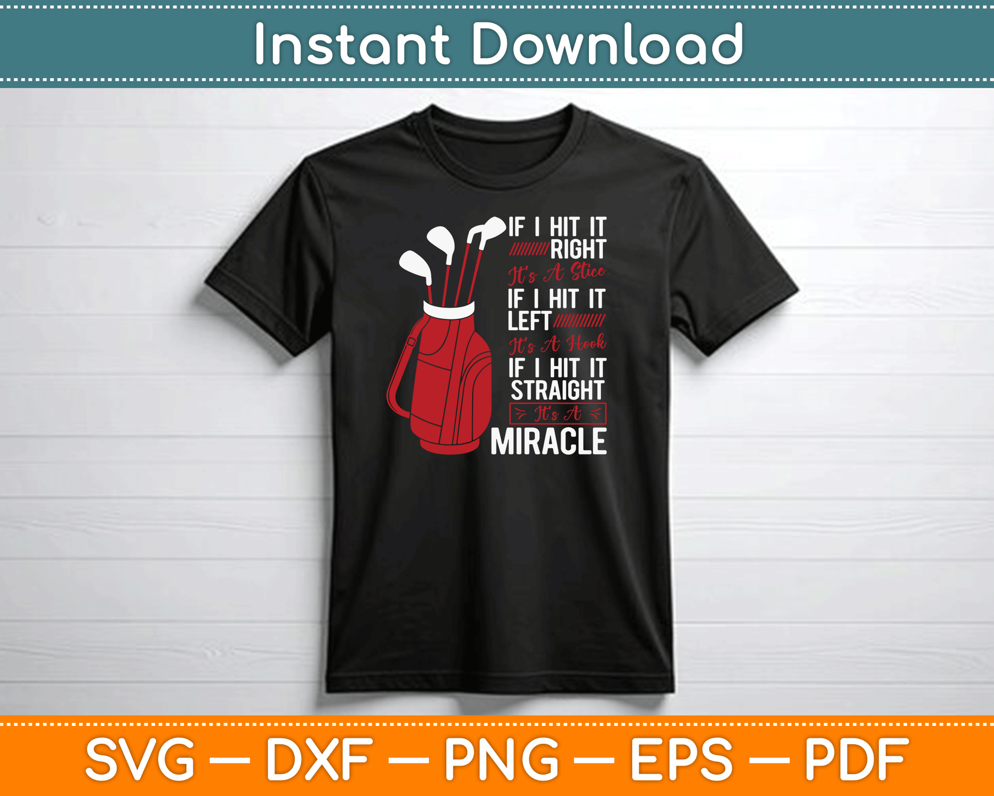 Golf Putter Par Golfer Birdie Golfing Bogey Eagle Gift SVG Digital Cutting File