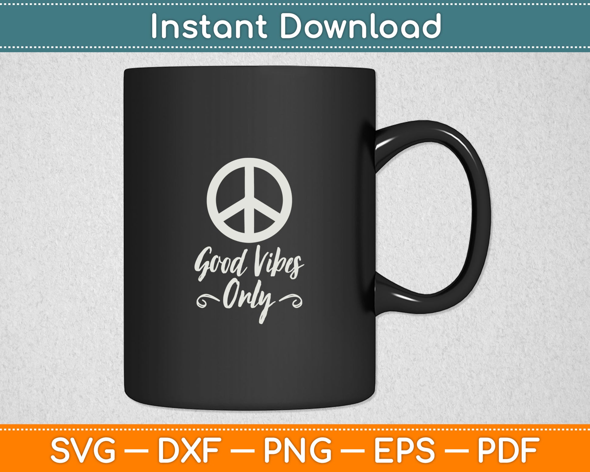 Good Vibes Only lettering Svg Digital Cutting File