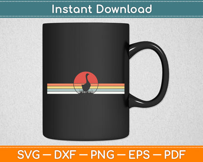 Goose Sunset Vintage Retro Svg Png Dxf Digital Cutting File