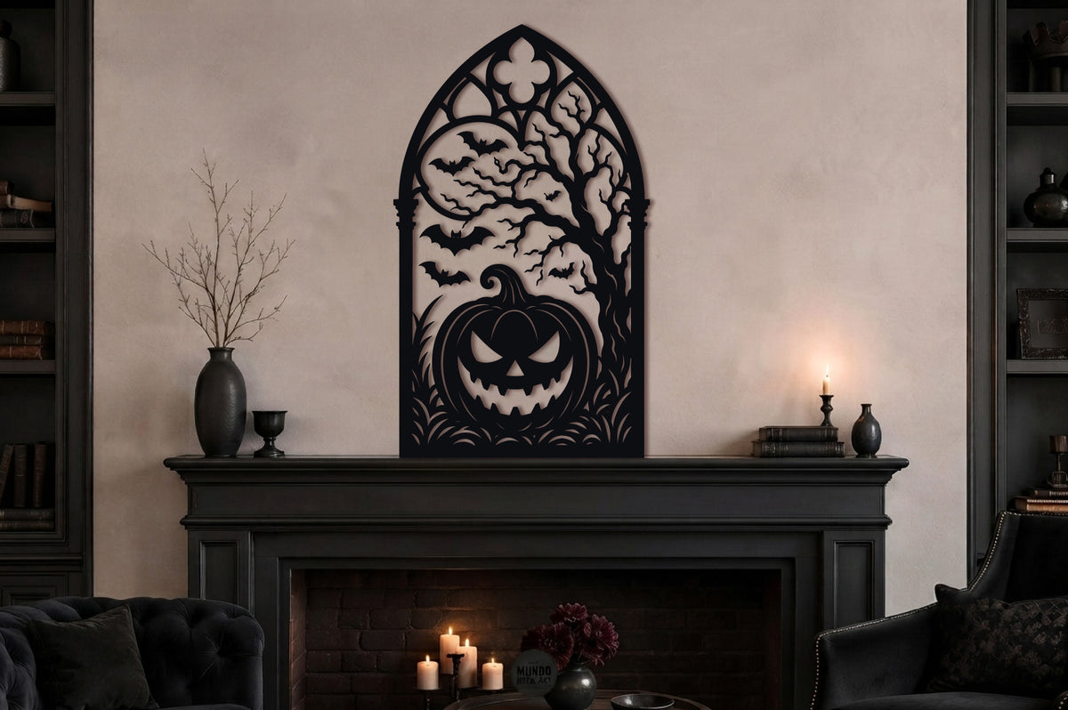 Gothic Pumpkin Halloween SVG