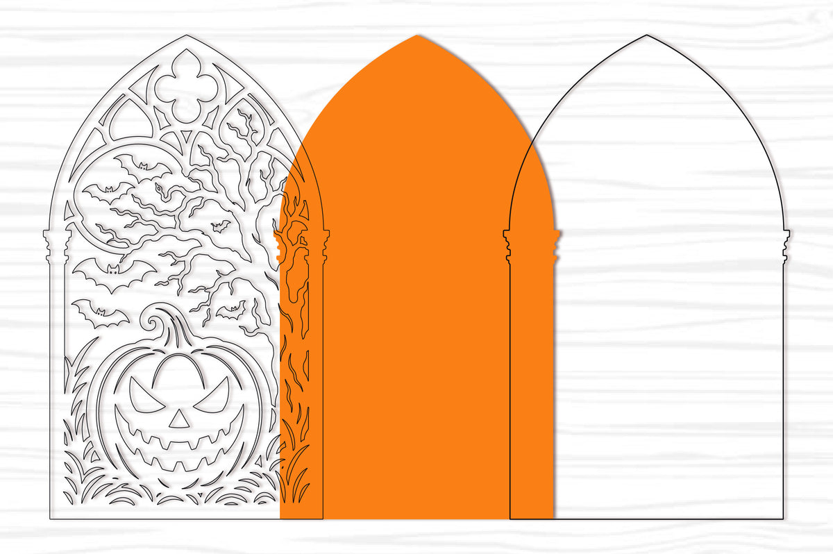 Gothic Pumpkin Halloween SVG