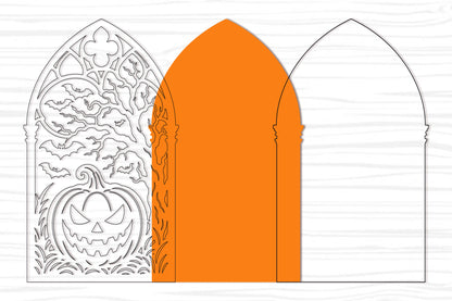 Gothic Pumpkin Halloween SVG