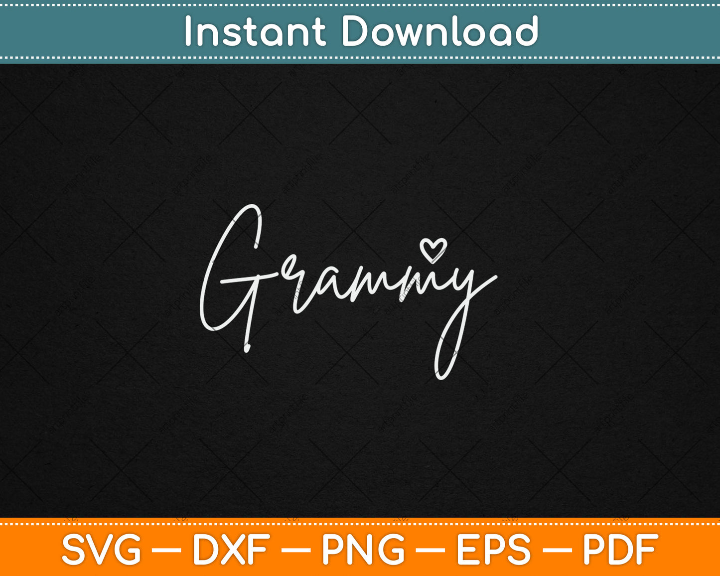 Grammy Gifts For Women Grandma Heart Mother's Day Grammy Svg Digital Cutting File