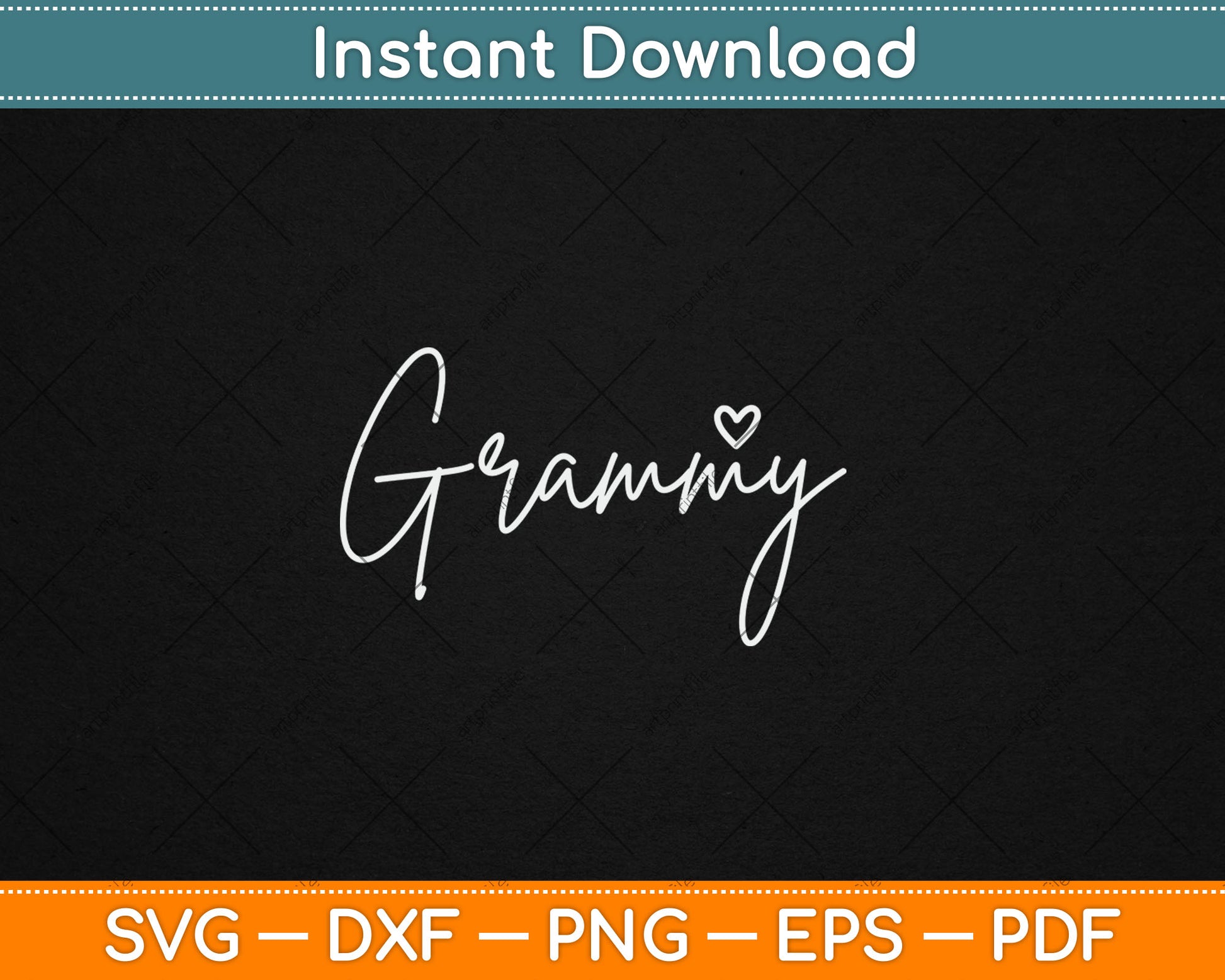Grammy Gifts For Women Grandma Heart Mother's Day Grammy Svg Digital Cutting File