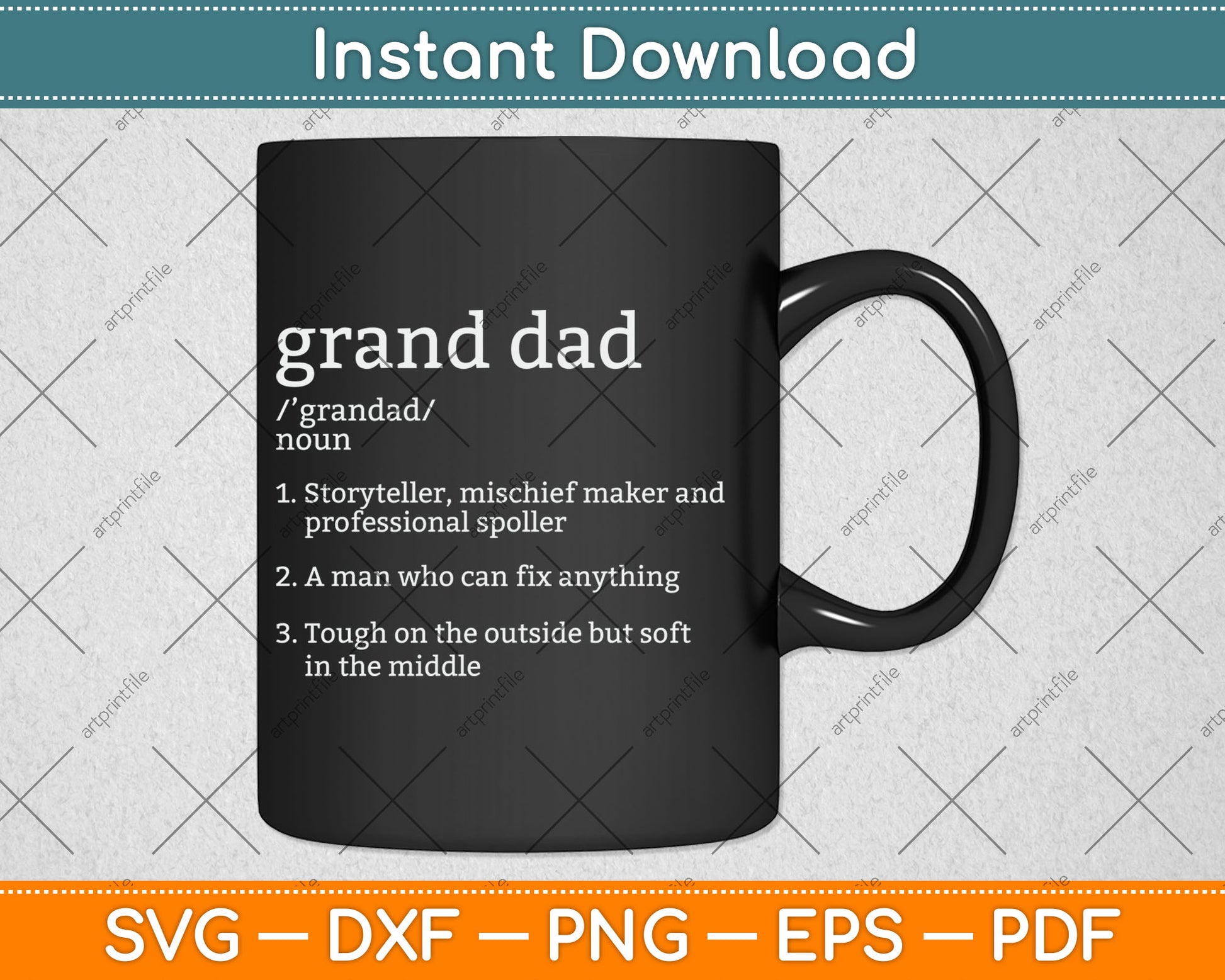 Granddad Definition Funny Svg Digital Cutting File
