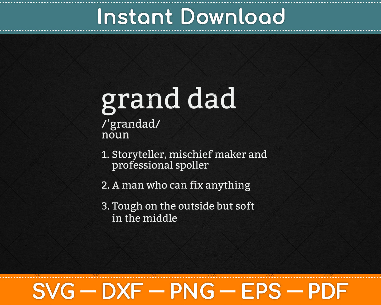 Granddad Definition Funny Svg Digital Cutting File