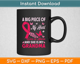 Grandma In Heaven Butterfly Breast Cancer Awareness Svg Digital Cutting File