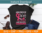 Grandma In Heaven Butterfly Breast Cancer Awareness Svg Digital Cutting File