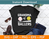 Grandma Of Ballers Funny Baseball Mothers Day Svg Digital Cutting File