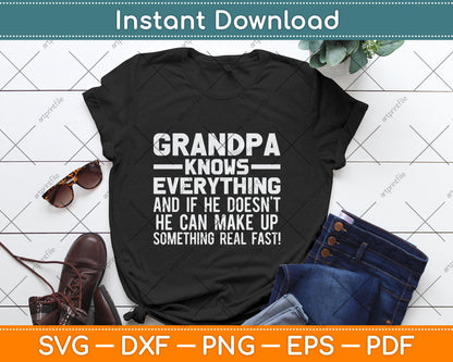 Grandpa Art For Grandpa Men Grandfather's Day Papi Funny Svg Digital Cutting File