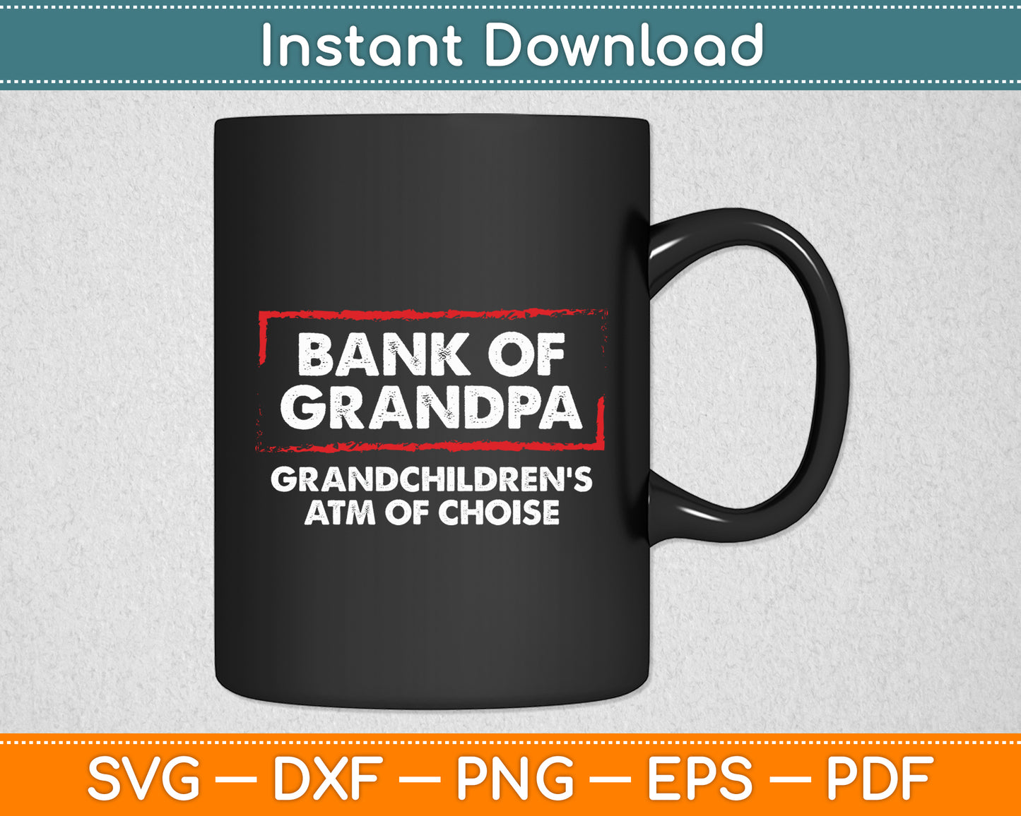 Grandparents Day Grandma Grandpa To Be Bank Funny Svg Digital Cutting File