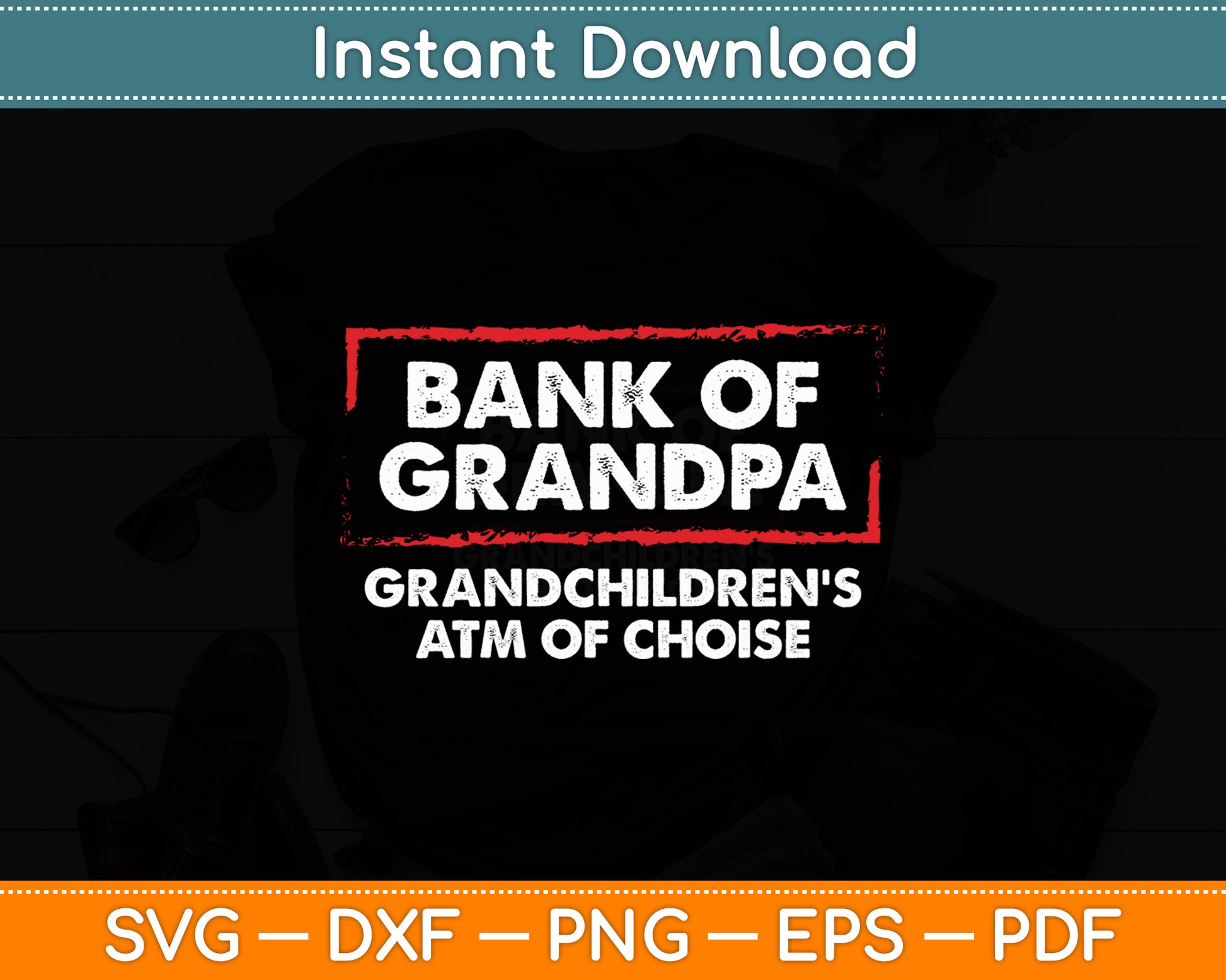 Grandparents Day Grandma Grandpa To Be Bank Funny Svg Digital Cutting File