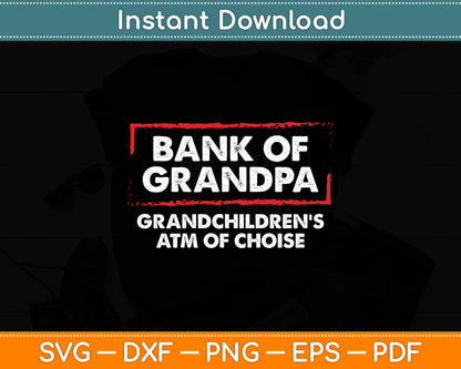 Grandparents Day Grandma Grandpa To Be Bank Funny Svg Digital Cutting File