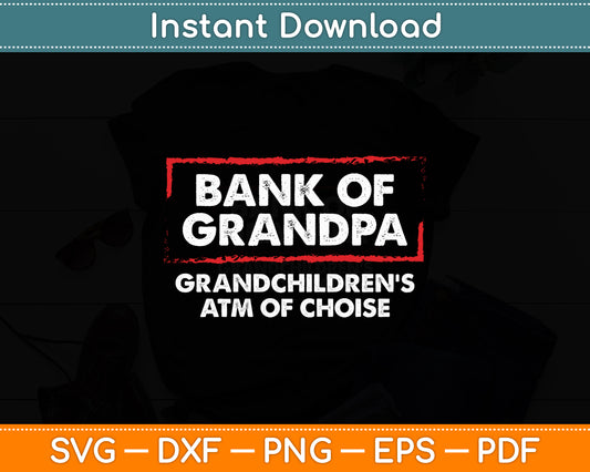 Grandparents Day Grandma Grandpa To Be Bank Funny Svg Digital Cutting File