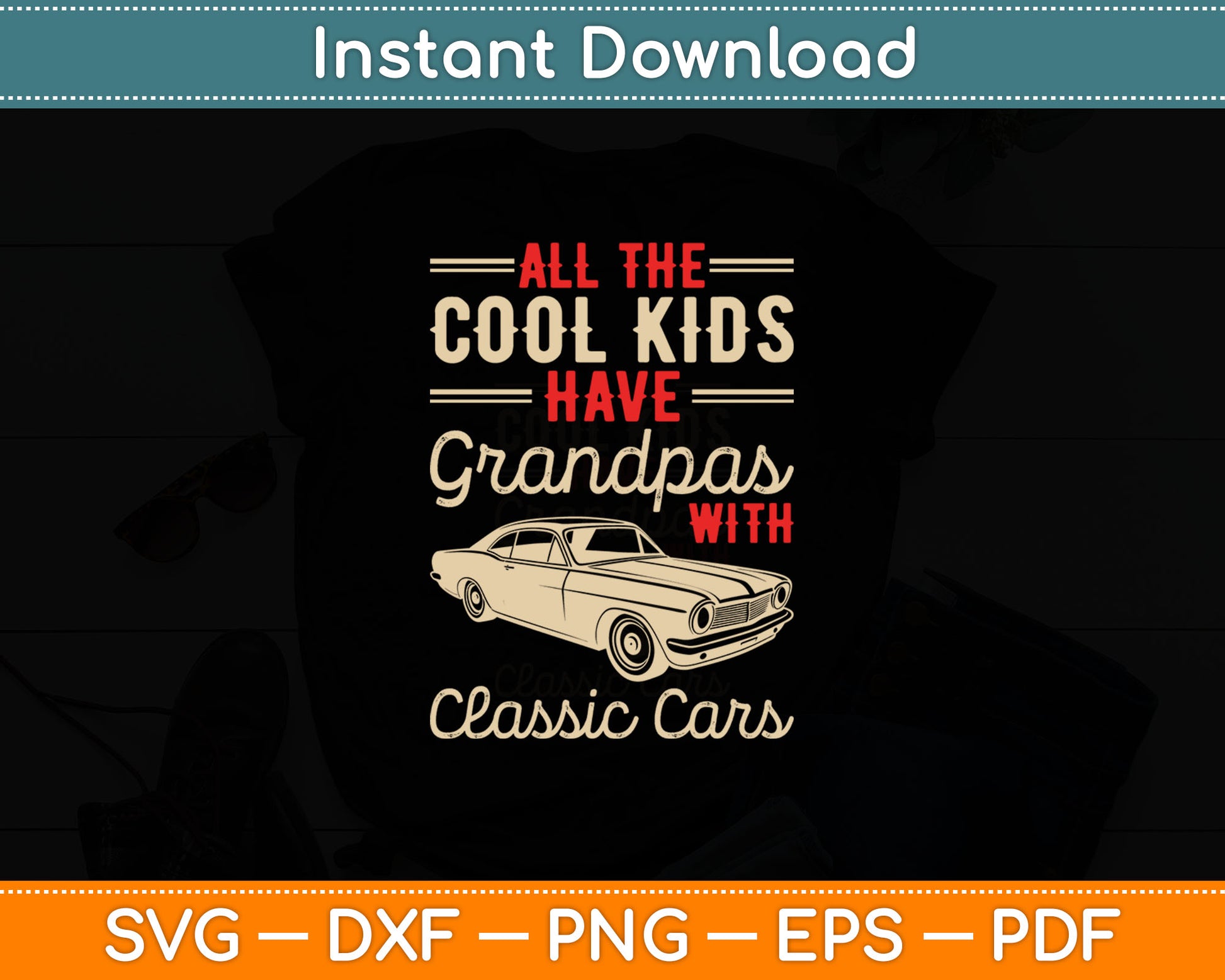 Grandpas With Classic Cars Funny Old Car Enthusiast Car Guy Svg Digital Cutting File