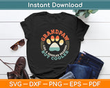 Grandpaw Like A Regular Grandpa But Cooler Funny Dog Svg Digital Cutting File